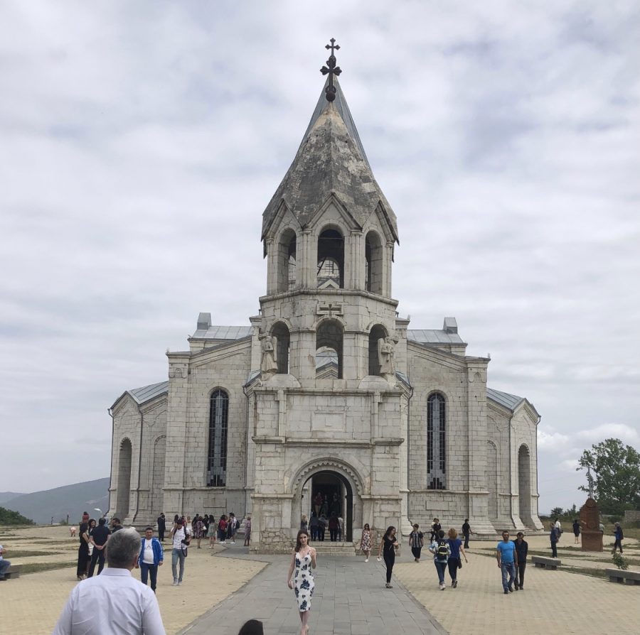 The Ghazanchetsots Cathedral in Shushi, Artsakh, also known as the Holy Savior Cathedral. Photo courtesy of Biana Gaboudian (21). 